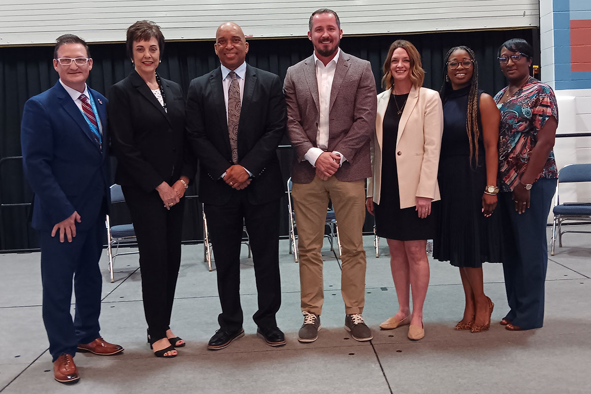 The speakers for Pathway to Success, hosted by the Port Arthur Education Foundation, shared tips with local students.